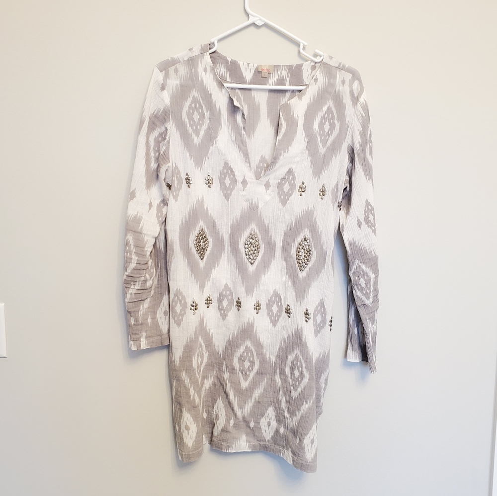 Echo Ikat Print Swimsuit Coverup Dress Size Small